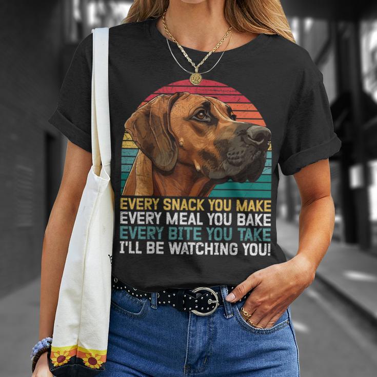 Ridgeback Jeden Bissen Den Du Isst Ridgeback T-Shirt Geschenke für Sie