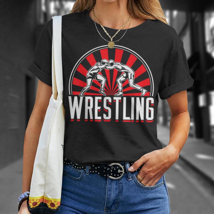 Ring Sport Ring Combat Ringer Wrestler T-Shirt Geschenke für Sie