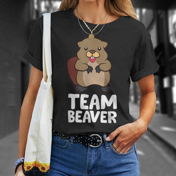 Rodent Team Beaver Team Beaver Love Flannelette T-Shirt Geschenke für Sie