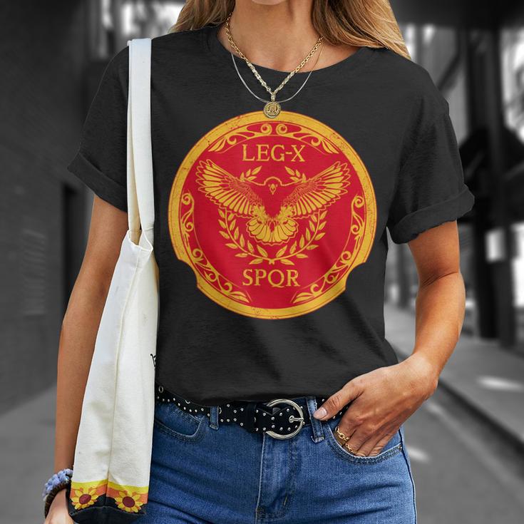 Roman Eagle Legio X Equestris Spqr T-Shirt Geschenke für Sie