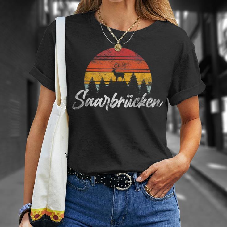 Saarbrücken Deerintage Heimat Souvenir Saarbrücken T-Shirt Geschenke für Sie