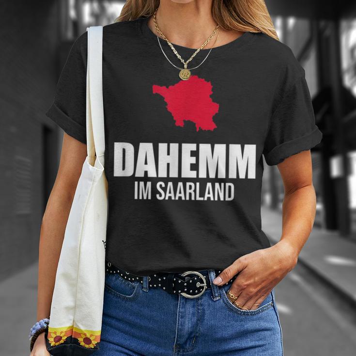 Saarländer Dahemm Dialekt Saarland T-Shirt Geschenke für Sie