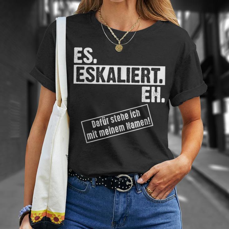 Saufen Escalation Techno Outfit I Es Escaliert Eh T-Shirt Geschenke für Sie