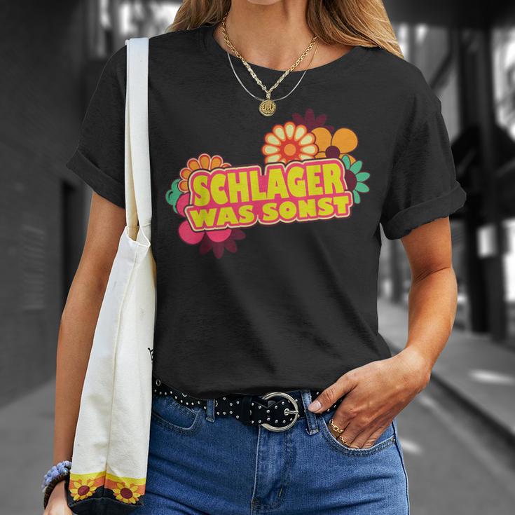 Schlager Was Sonst Schlageroutfit Party Schlagerparty T-Shirt Geschenke für Sie