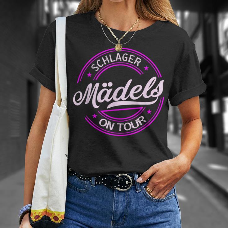 Schlagermädels On Tour Women's Sexy Schlager T-Shirt Geschenke für Sie