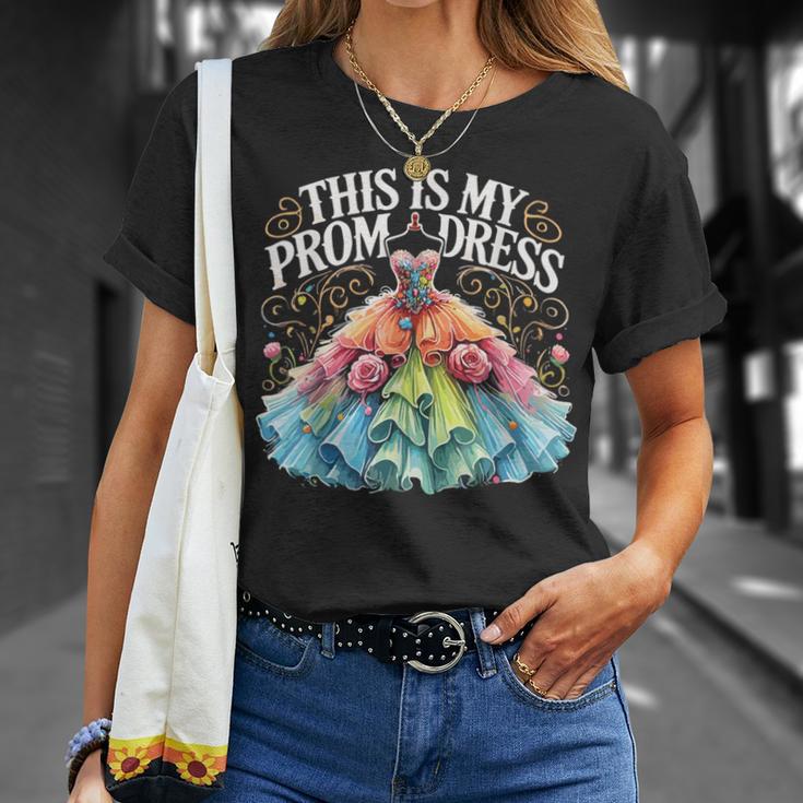 School Prom Promenade This Is My Prom Dress T-Shirt - Seseable
