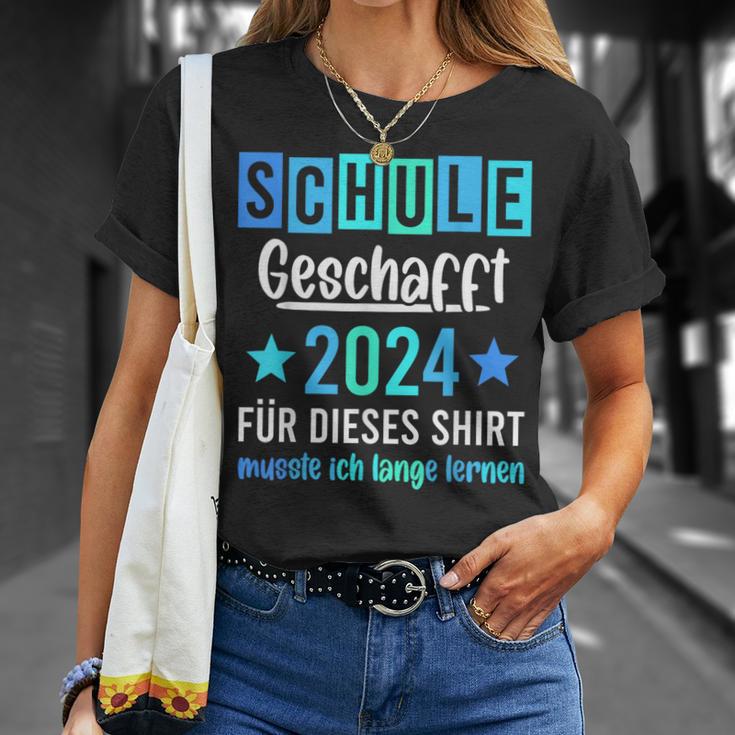 Schule 2024 Geschafft T-Shirt Geschenke für Sie