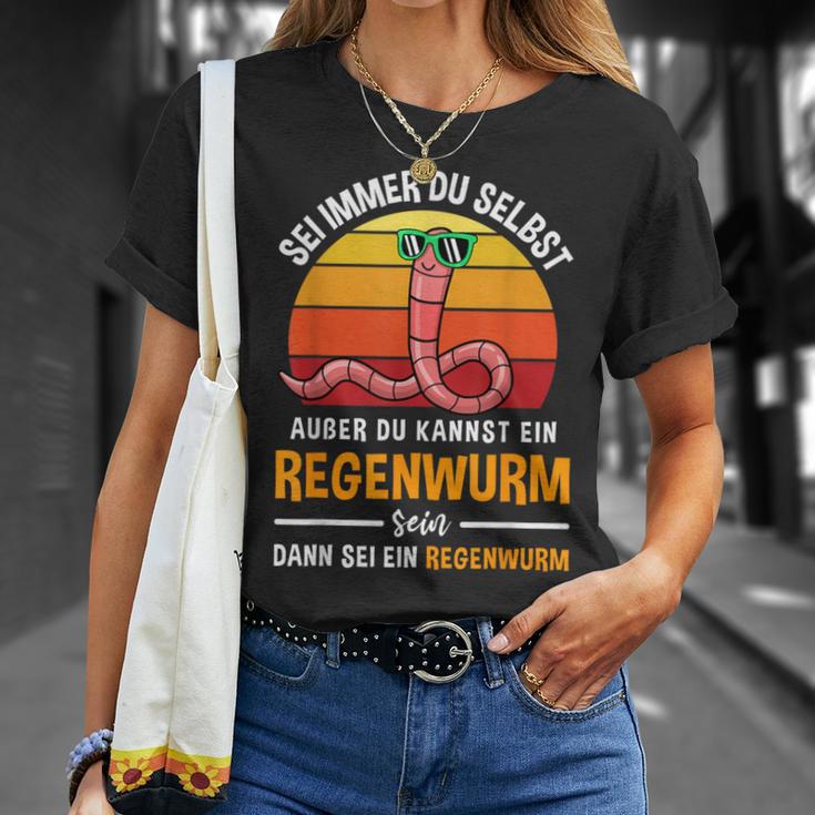 Sei Immer Du Selbstaußer Du Kannst Ein Regenwurm Sein Sei Immer T-Shirt Geschenke für Sie