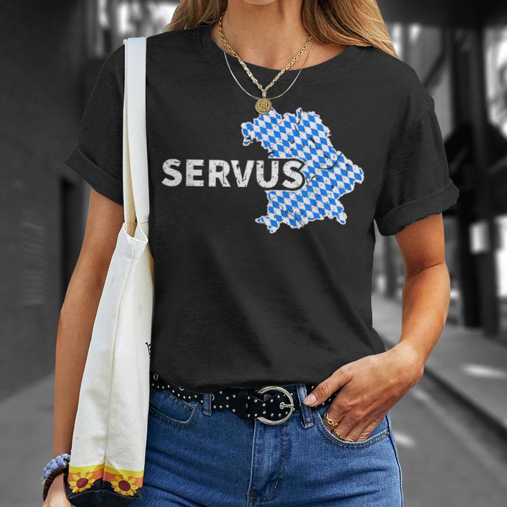 Servus Bayern Bavarian Slogan T-Shirt Geschenke für Sie