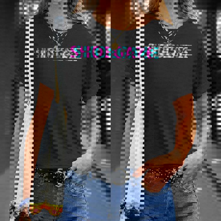 Shoegaze Disfraz De Festival De Arte Con Purpurina Género Musical Camiseta unisex Regalos para ella
