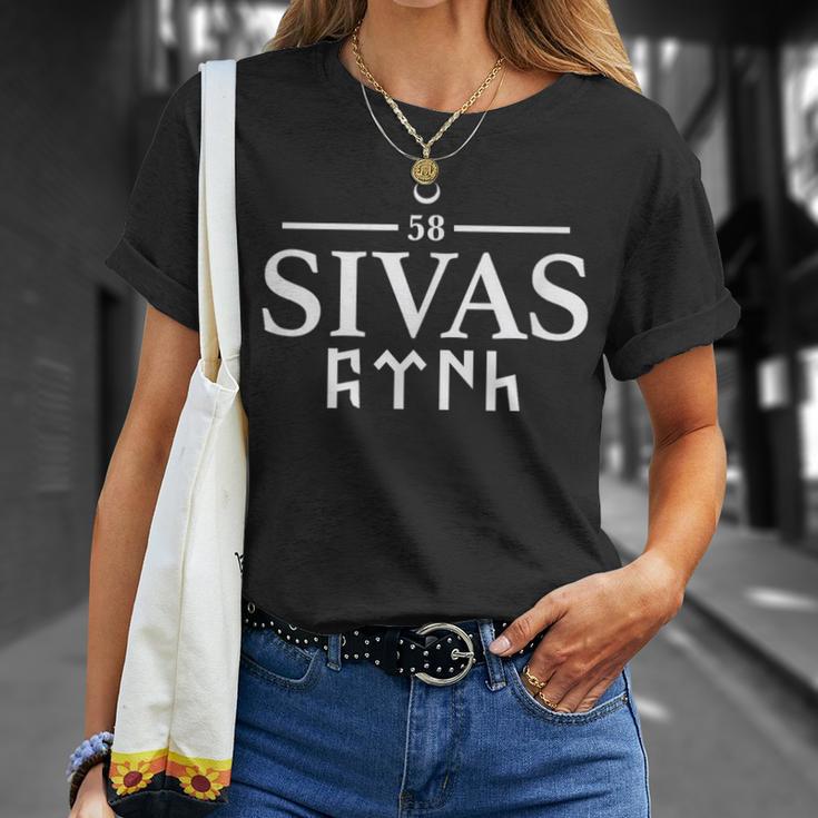 Sivasli Sivas 58 Göktürk Script Göktürkler Turkey T-Shirt Geschenke für Sie