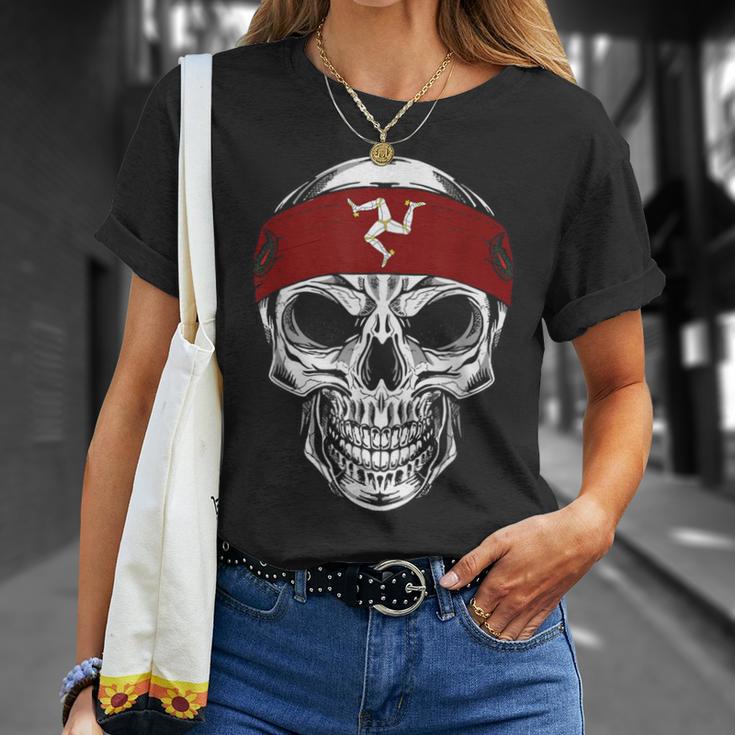 Skull Isle Of Man T-Shirt Geschenke für Sie