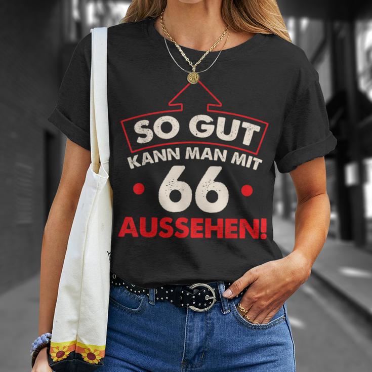 So Gut Kann Man Mit 66 Jahren Sehen Birthday T-Shirt Geschenke für Sie