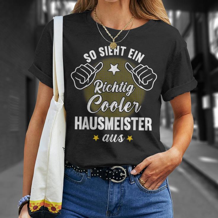 So Sieht Ein Richtig Cool Hausmeister T-Shirt Geschenke für Sie