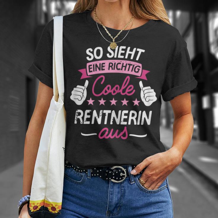 So Sieht Eine Richtig Coole Rentnerin Aus I Rente T-Shirt Geschenke für Sie