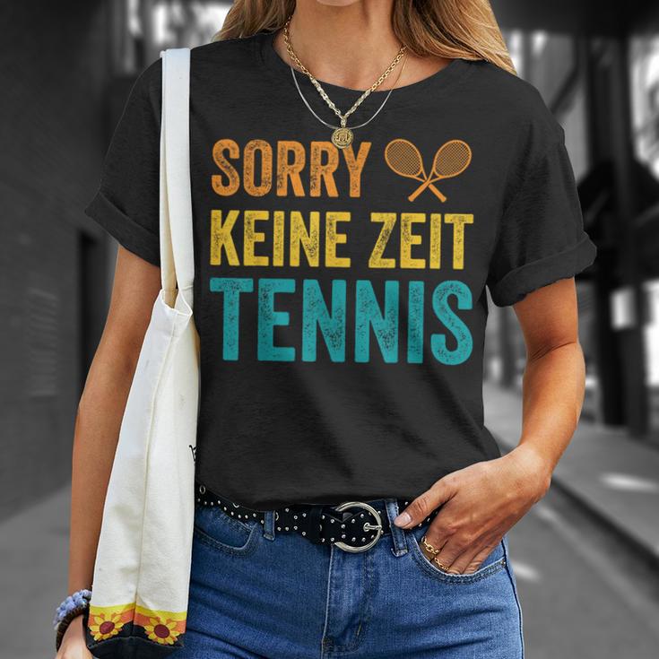 Sport Lustiges Tennisspieler Sorry Keine Zeit Tennis T-Shirt Geschenke für Sie