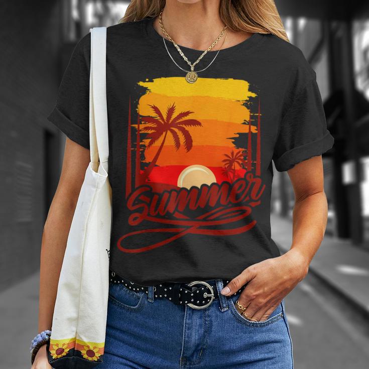 Surfer Beach Sea Retro Summer Fernlust T-Shirt Geschenke für Sie