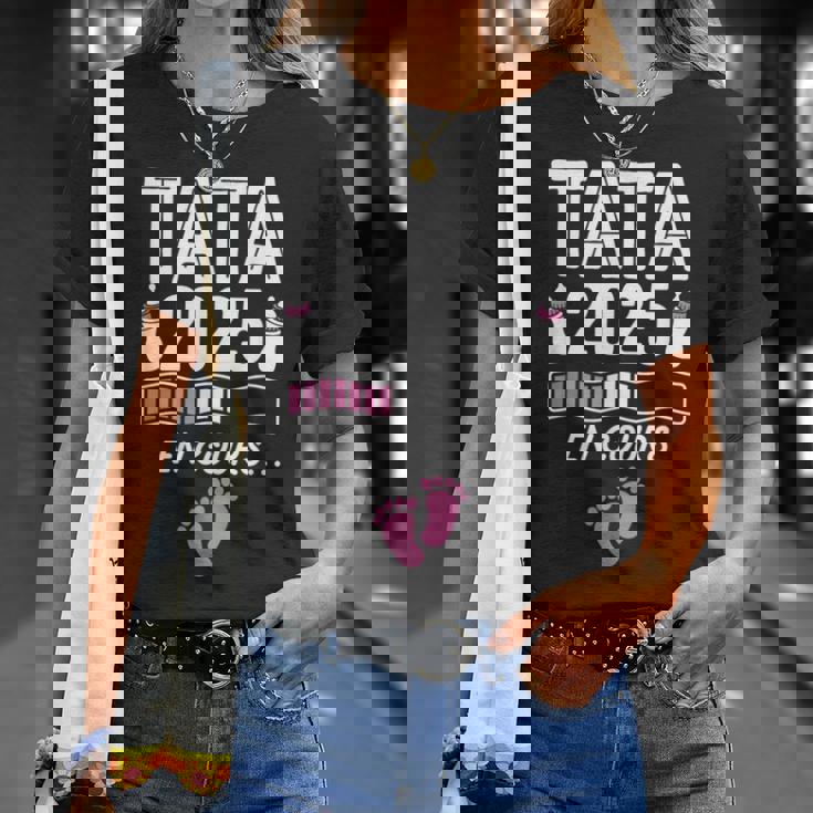 Tata En Cours 2025 Annonce Grossesse Future Tata 2025 T-Shirt Cadeaux pour elle