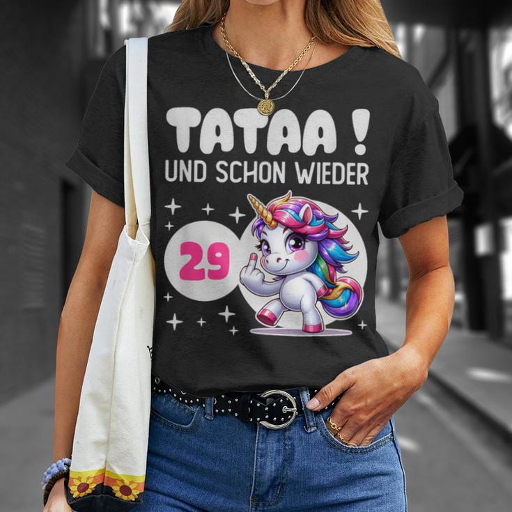 Tataa Und Schon Wieder 29 Einhorn Middle Finger T-Shirt Geschenke für Sie