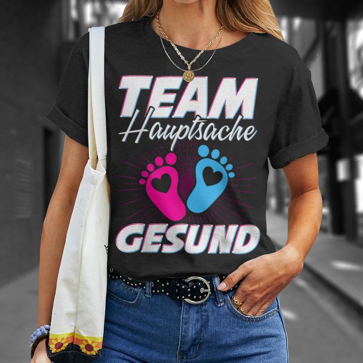 Team Hauptsache Gesund Gender Reveal T-Shirt Geschenke für Sie