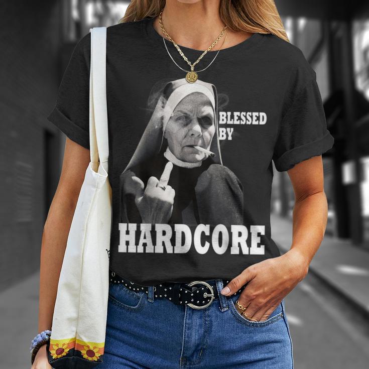 Techno Nun Hardcore Gabber T-Shirt Geschenke für Sie