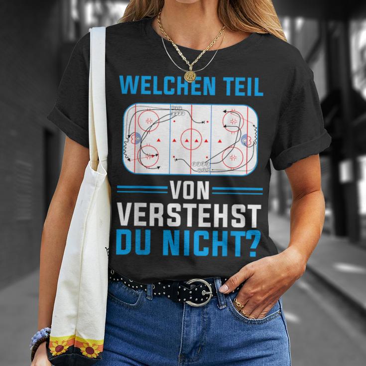 Which Teilonerstandst Du Nicht Eishockeyspieler Hockey T-Shirt Geschenke für Sie