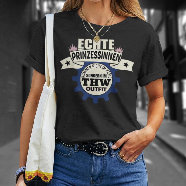 Thw Echte Prinzessinen Kommen Im Thw Outfit T-Shirt Geschenke für Sie