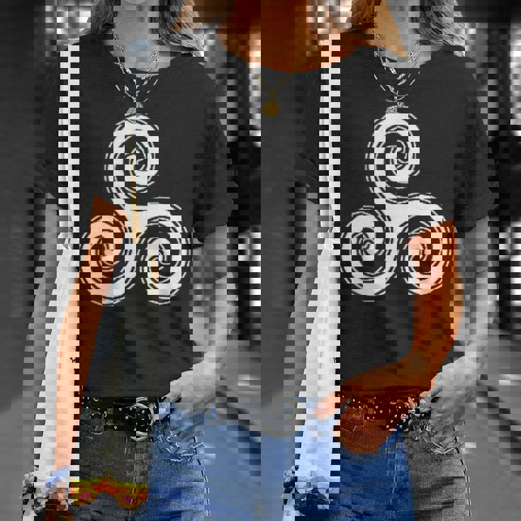 Triskelion Simbolo Druido Celtico Triskeles Neopaganismo Maglietta Regalos para ella