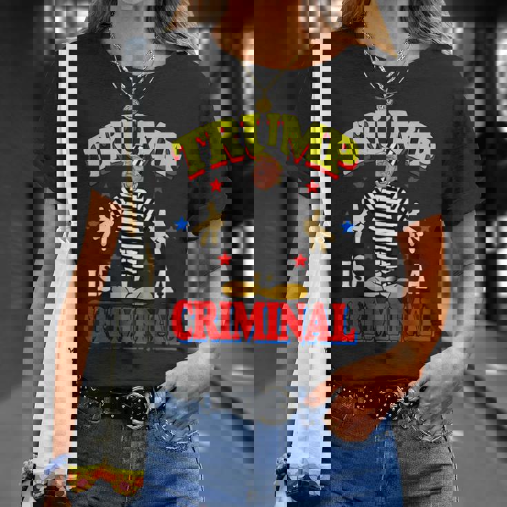 Trump Is A Criminal Anti Trump Impeach The President T-Shirt Gifts for Her