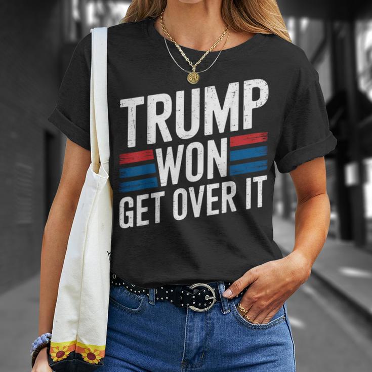 Trump Hat Gewonnen Komm Darüber Hinweg Lustig Trump 2024 T-Shirt Geschenke für Sie