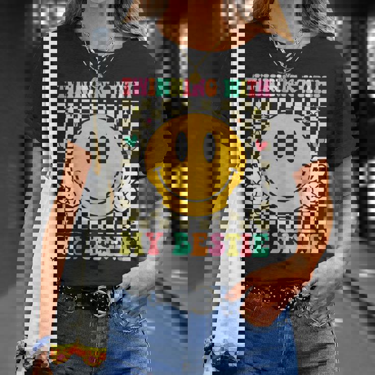 Twinning With My Bestie Twin Matching Twins Day Best Friend T-Shirt Gifts for Her