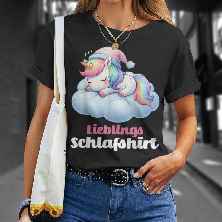 Unicorn Sleep Pyjamas Women's Girls Unicorn T-Shirt Geschenke für Sie