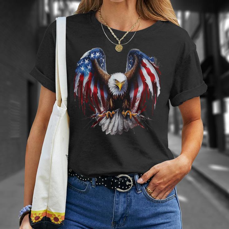 Us Flag As Eagle Usa Flag T-Shirt Geschenke für Sie