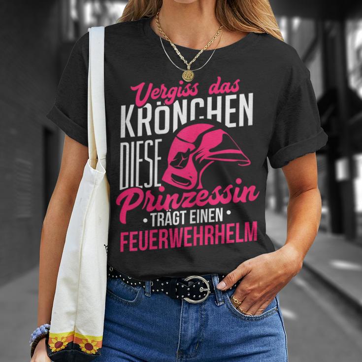 Vergiss Krönchen Princess Fireman Helmet T-Shirt Geschenke für Sie