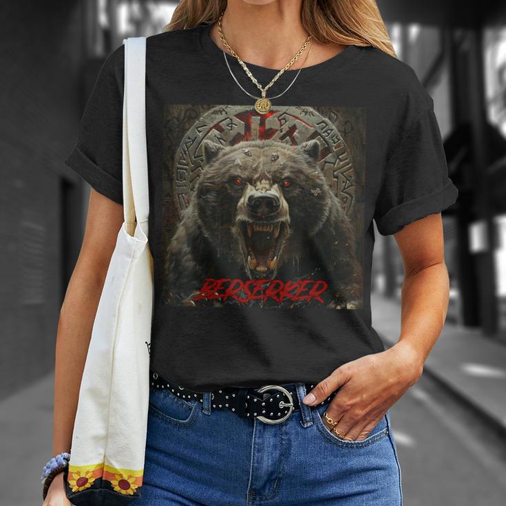 Vikingalhalla Berserker Bearikingsegvisir T-Shirt Geschenke für Sie