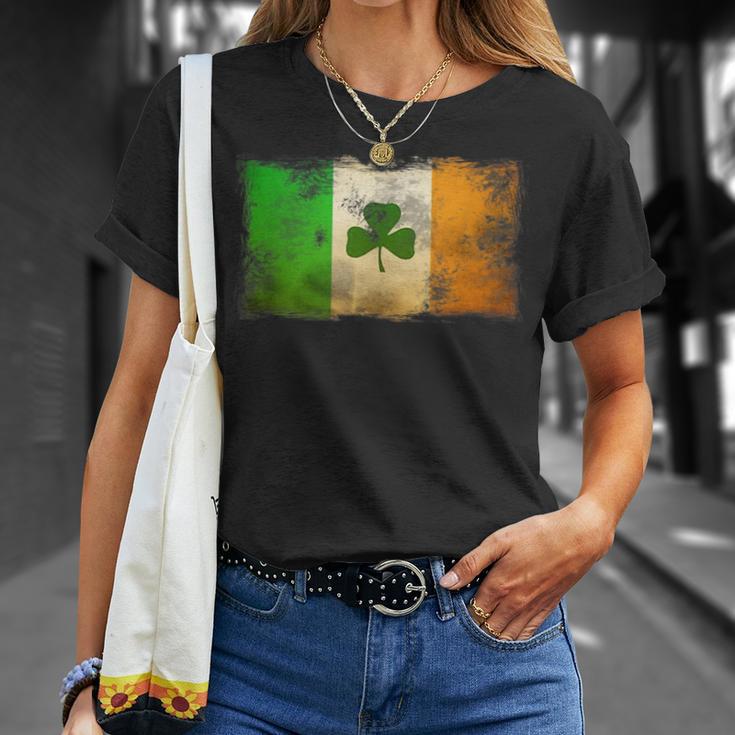 Vintage Flag Ireland Grunge Distressed Irish Top T-Shirt Geschenke für Sie