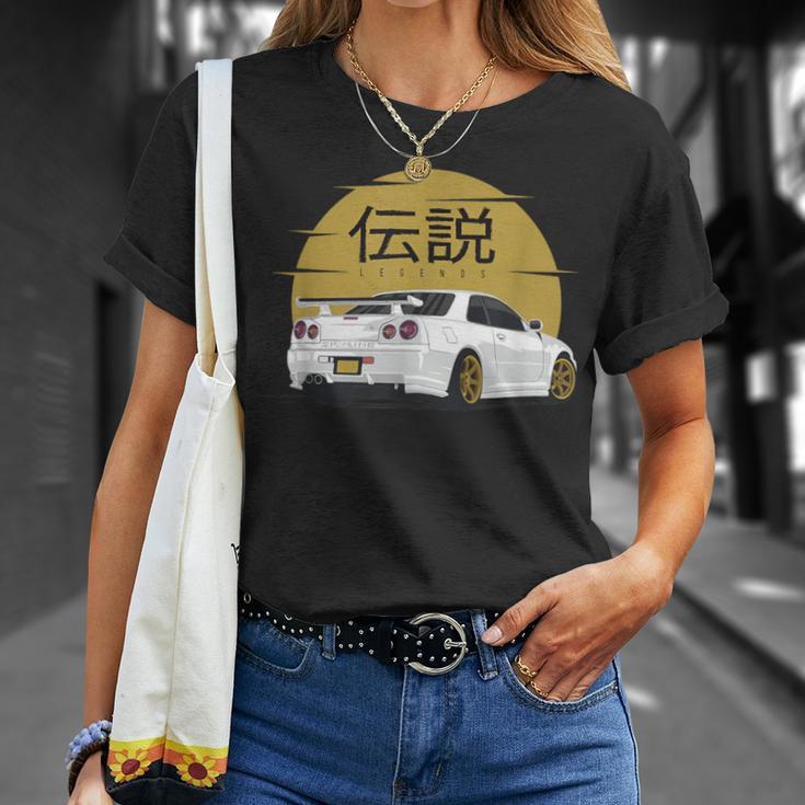 Vintage Jdm Legendary Gt R 34 Skyline T-Shirt - Thegiftio UK