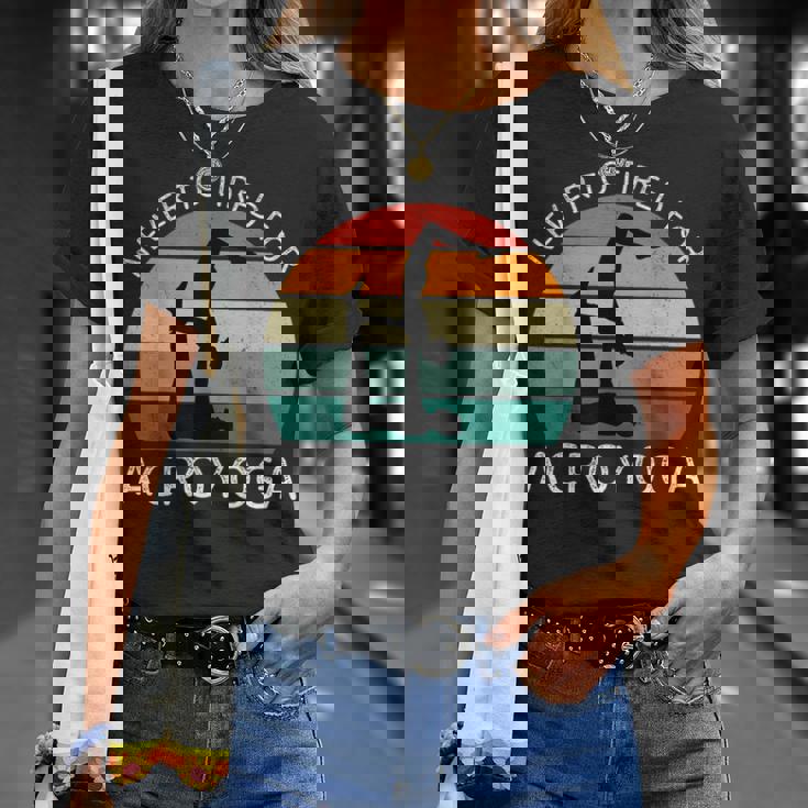 Vintage Mai Stanco Per Acroyoga Retro Acroyoga Amante Maglietta Regalos para ella