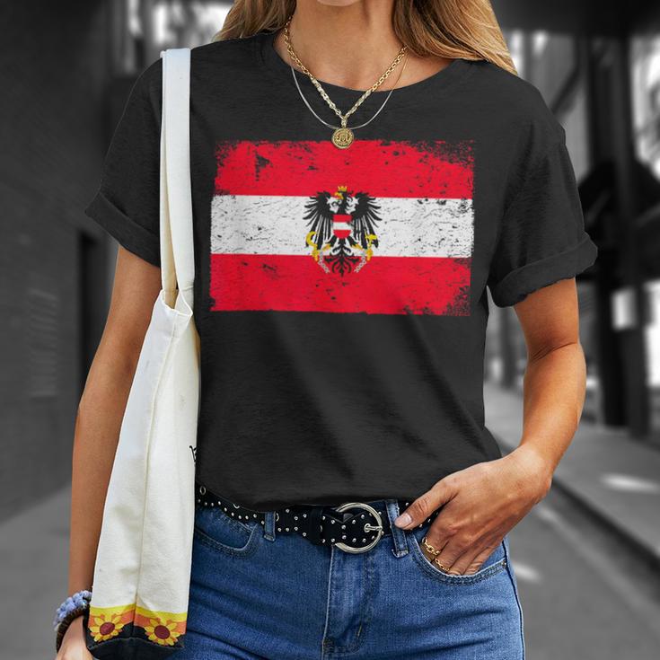 Vintage Österreich Flagge T-Shirt Geschenke für Sie