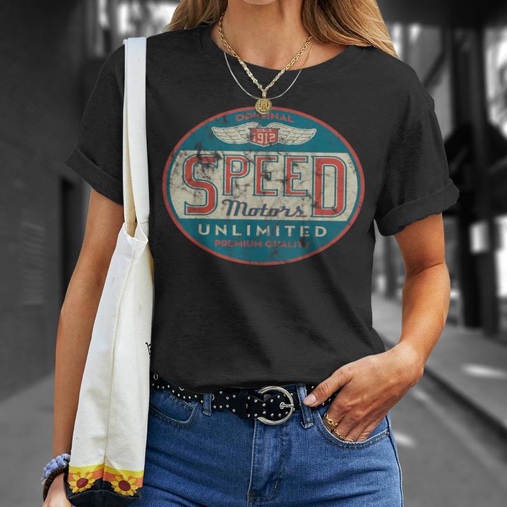 Vintage Speed Motor Distressed For And S T-Shirt Geschenke für Sie