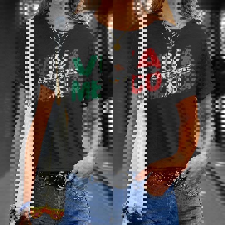 Viva México Cabrones Bandera Mexicana De La Independencia Mexicana Camiseta unisex Regalos para ella
