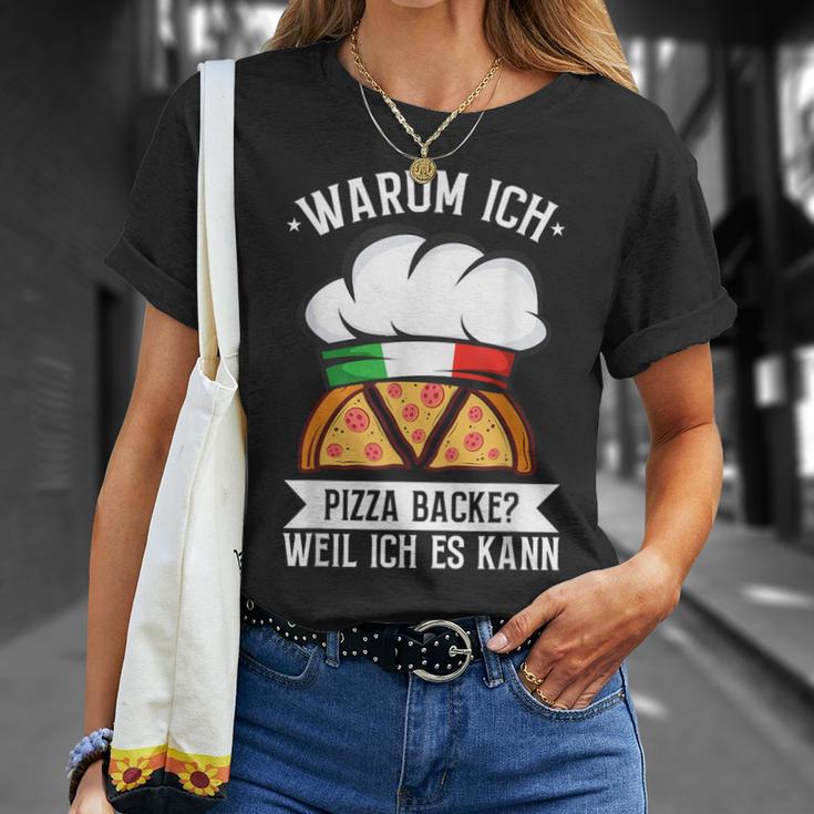 Warum Ich Pizza Backe Weil Ich Es Kann Pizzabäcker Italy T-Shirt Geschenke für Sie