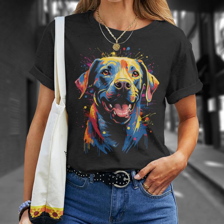 Watercolour Colourful Labrador Labbi T-Shirt Geschenke für Sie