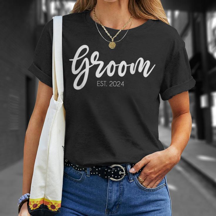 Wedding Groom Est 2024 Groom T-Shirt Geschenke für Sie