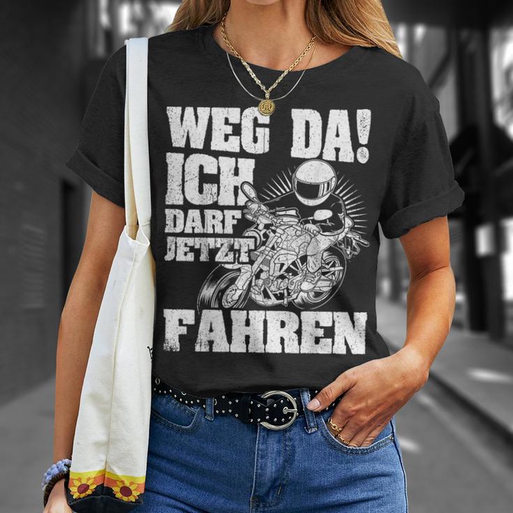 Weg Da Ich Darf Jetzt Fahrerschein Weg Da Ich T-Shirt Geschenke für Sie