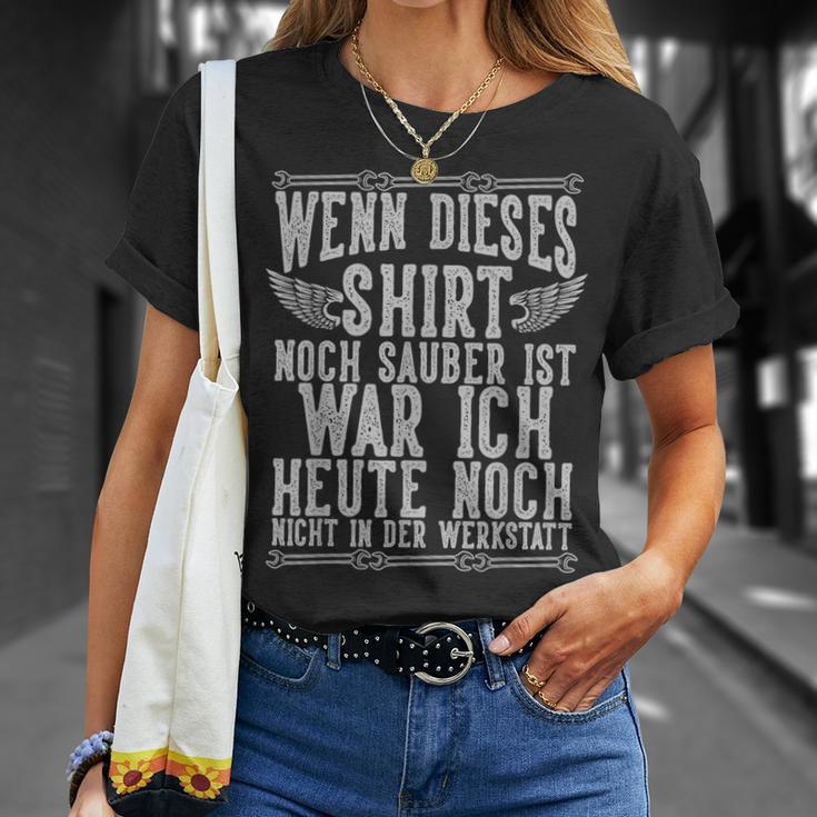 Wenn Dieses Noch Sauber Ist Werkstatt Kfz Mechanik T-Shirt Geschenke für Sie