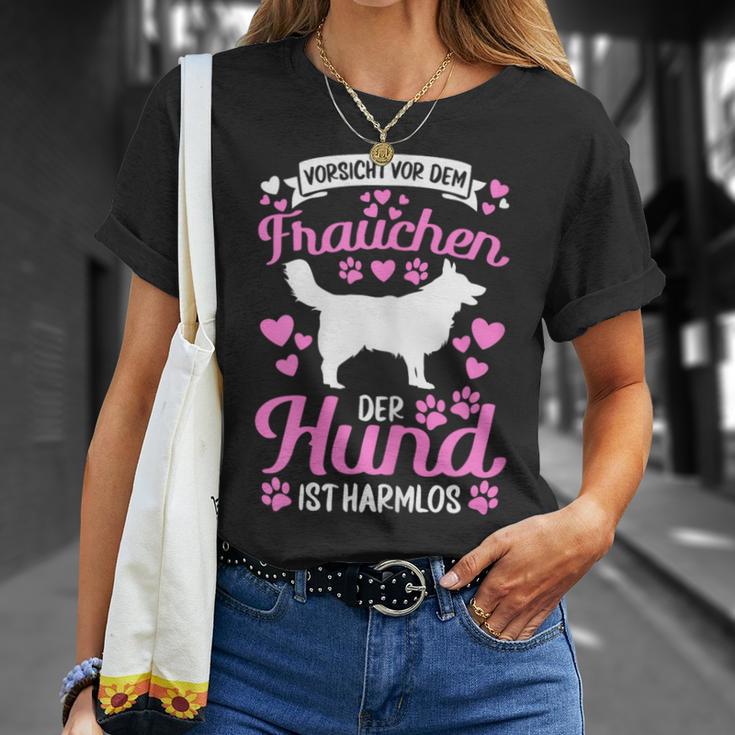 Women's Orsichtor Dem Frauchen Hund Ist Harmlos T-Shirt Geschenke für Sie