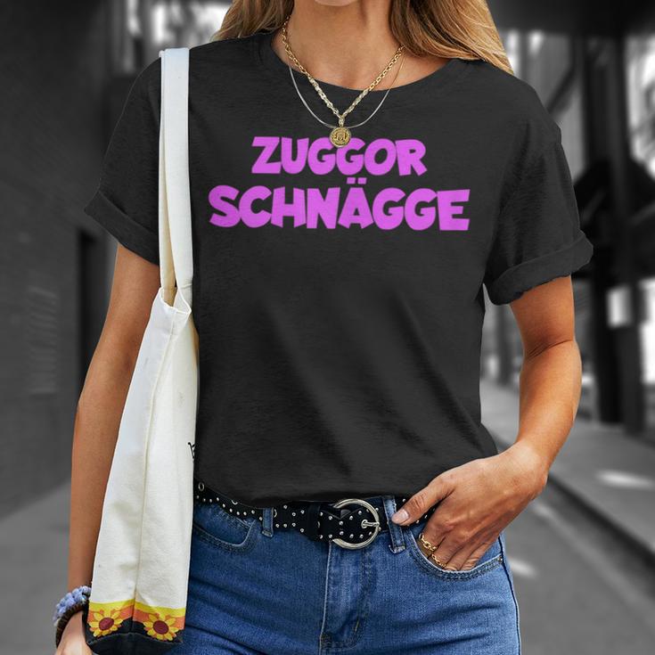 Women's With Zuggorschnägge Zuggorschnägge Motif T-Shirt Geschenke für Sie