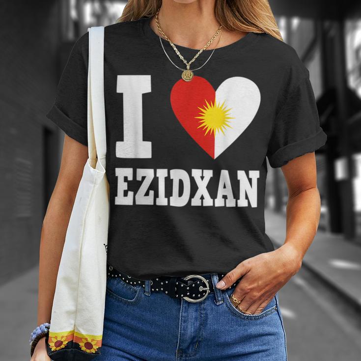 Yazidi Yazidi Flag Ezidxan Ezidi T-Shirt Geschenke für Sie