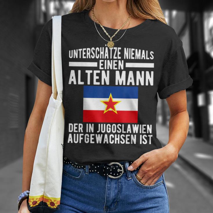 Yugoslavija Flag Balkan Sfrj Josip Broz Tito Yugoslavia T-Shirt Geschenke für Sie